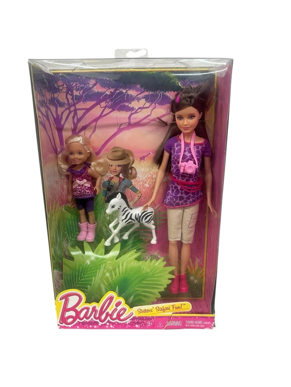 Barbie Sisters Safari Fun! Skipper And Chelsea With Zebra